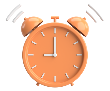 Üç boyutlu çalar saat. 3B illüstrasyon.