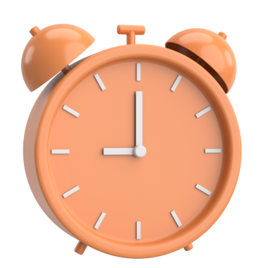 Üç boyutlu çalar saat. 3B illüstrasyon.