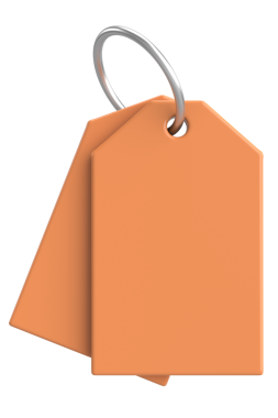 Fiyat etiketi Fiyat etiketi 3B illüstrasyon.