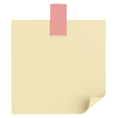 Üç boyutlu not defteri. Yapışkan bir not. 3B illüstrasyon.