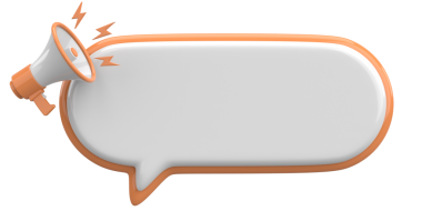 Üç boyutlu uyarı kutusu. 3B illüstrasyon.