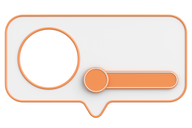 Profil kutusu. Sosyal medya profili. 3B illüstrasyon.