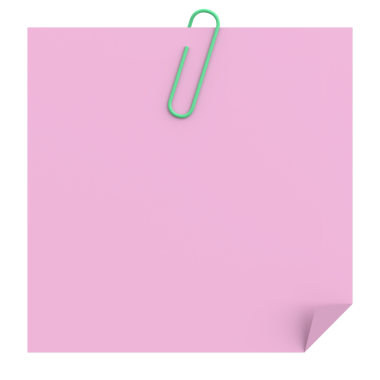 Üç boyutlu not defteri. Yapışkan bir not. 3B illüstrasyon.