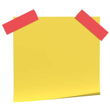 Üç boyutlu not defteri. Yapışkan bir not. 3B illüstrasyon.