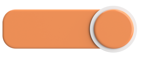 Üç boyutlu düğme. Boş tuş. 3B illüstrasyon.