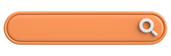 Arama alanı. Arama barı. 3B illüstrasyon.