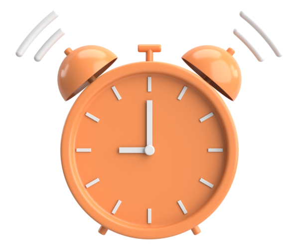 Üç boyutlu çalar saat. 3B illüstrasyon.