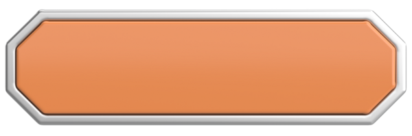 Üç boyutlu düğme. Boş tuş. 3B illüstrasyon.