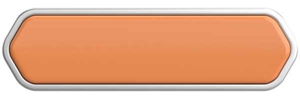 Üç boyutlu düğme. Boş tuş. 3B illüstrasyon.