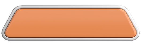 Üç boyutlu düğme. Boş tuş. 3B illüstrasyon.