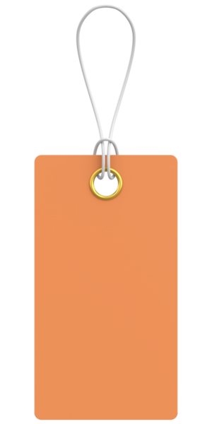 Fiyat etiketi Fiyat etiketi 3B illüstrasyon.