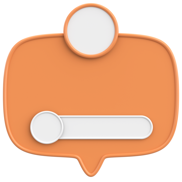 Profil kutusu. Sosyal medya profili. 3B illüstrasyon.