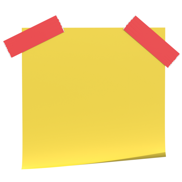 Üç boyutlu not defteri. Yapışkan bir not. 3B illüstrasyon.