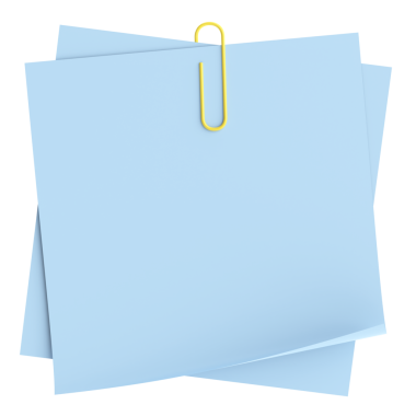 Üç boyutlu not defteri. Yapışkan bir not. 3B illüstrasyon.