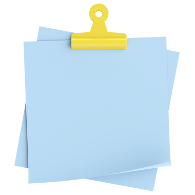 Üç boyutlu not defteri. Yapışkan bir not. 3B illüstrasyon.