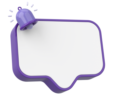 Üç boyutlu uyarı kutusu. 3B illüstrasyon.