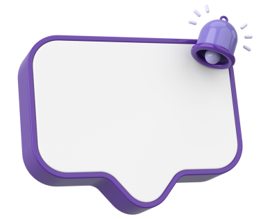 Üç boyutlu uyarı kutusu. 3B illüstrasyon.