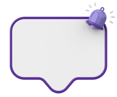 Üç boyutlu uyarı kutusu. 3B illüstrasyon.