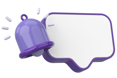 Üç boyutlu uyarı kutusu. 3B illüstrasyon.