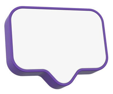 Konuşma balonu. Mesaj kutusu. 3B illüstrasyon.