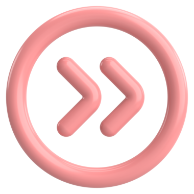 Sonraki düğme. Devam et düğmesi. 3B illüstrasyon.