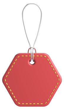 Fiyat etiketi Fiyat etiketi 3B illüstrasyon.