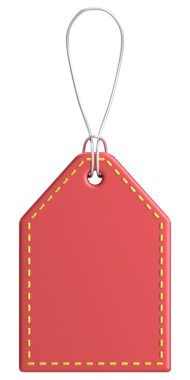 Fiyat etiketi Fiyat etiketi 3B illüstrasyon.