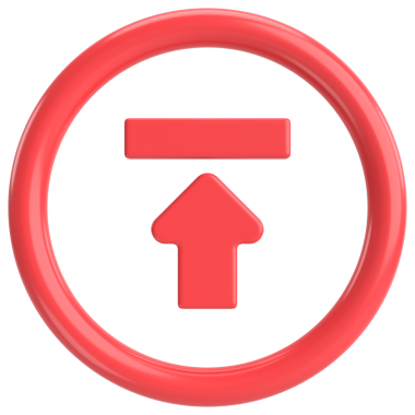 Gönderme düğmesi. Simgeyi yükle. 3B illüstrasyon.