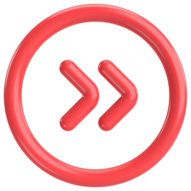 Sonraki düğme. Devam et düğmesi. 3B illüstrasyon.