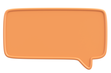 Konuşma balonu. Mesaj kutusu. 3B illüstrasyon.