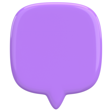 Konuşma balonu. Mesaj kutusu. 3B illüstrasyon.