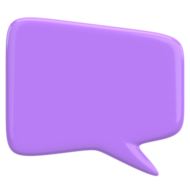 Konuşma balonu. Mesaj kutusu. 3B illüstrasyon.