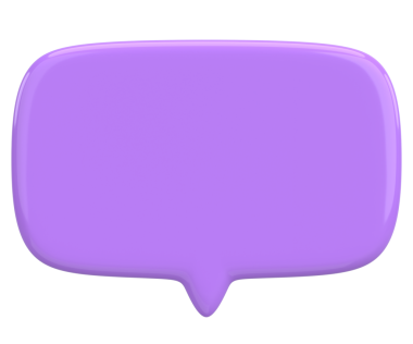 Konuşma balonu. Mesaj kutusu. 3B illüstrasyon.