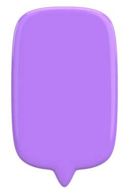 Konuşma balonu. Mesaj kutusu. 3B illüstrasyon.