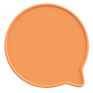 Konuşma balonu. Mesaj kutusu. 3B illüstrasyon.