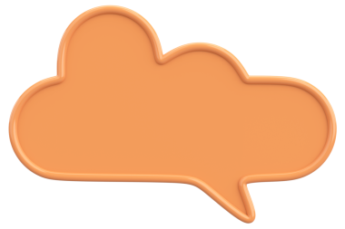 Konuşma balonu. Mesaj kutusu. 3B illüstrasyon.