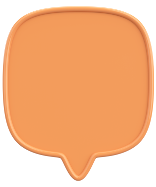 Konuşma balonu. Mesaj kutusu. 3B illüstrasyon.