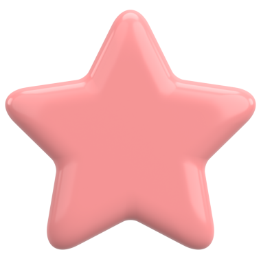 Üç boyutlu yıldız. Yıldız şeklinde. 3B illüstrasyon.