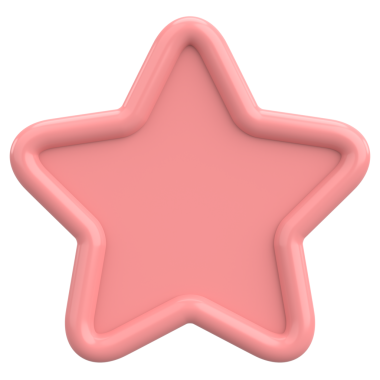 Üç boyutlu yıldız. Yıldız şeklinde. 3B illüstrasyon.