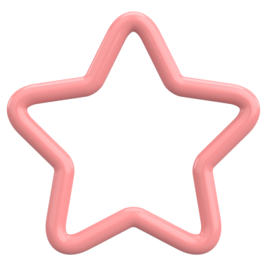 Üç boyutlu yıldız. Yıldız şeklinde. 3B illüstrasyon.