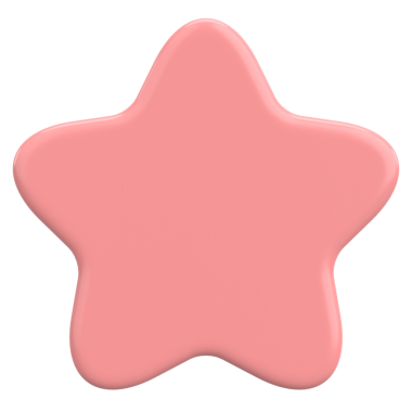 Üç boyutlu yıldız. Yıldız şeklinde. 3B illüstrasyon.