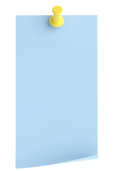 Üç boyutlu not defteri. Yapışkan bir not. 3B illüstrasyon.