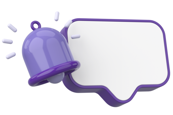 Üç boyutlu uyarı kutusu. 3B illüstrasyon.