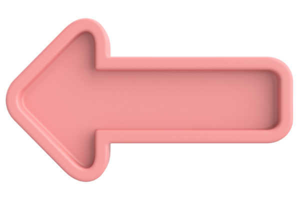 Önceki düğme. Arka düğme. 3B illüstrasyon.