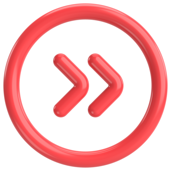 Sonraki düğme. Devam et düğmesi. 3B illüstrasyon.