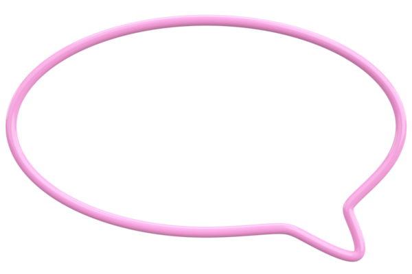 Konuşma balonu. Mesaj kutusu. 3B illüstrasyon.