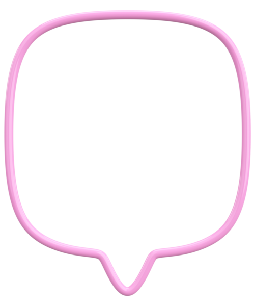 Konuşma balonu. Mesaj kutusu. 3B illüstrasyon.