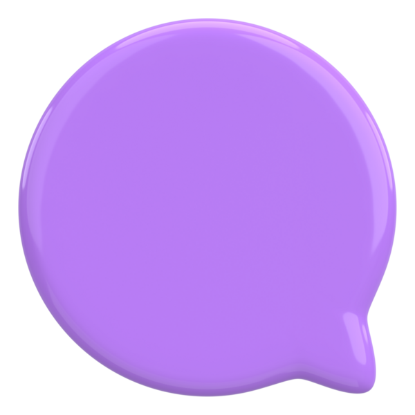 Konuşma balonu. Mesaj kutusu. 3B illüstrasyon.