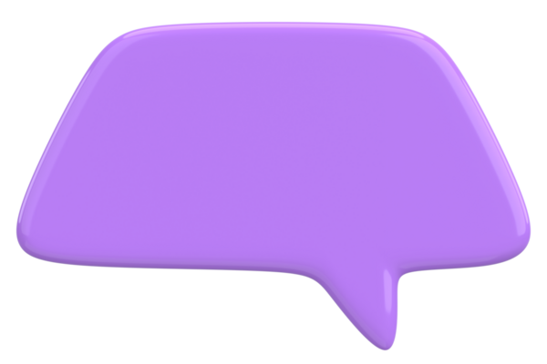 Konuşma balonu. Mesaj kutusu. 3B illüstrasyon.