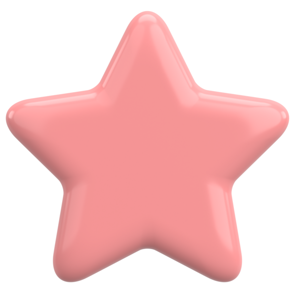 Üç boyutlu yıldız. Yıldız şeklinde. 3B illüstrasyon.